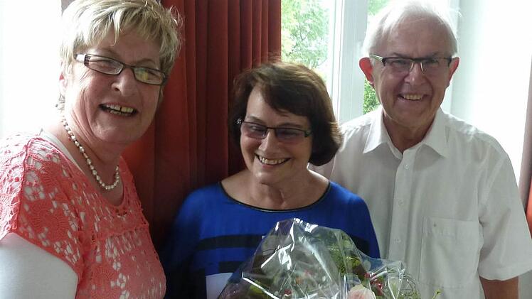 Gabriele Wiener (von links) mit Irmgard und Hubert Wolff.  Foto: Kretschmer