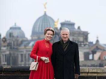Belgisches K&ouml;nigspaar in Dresden