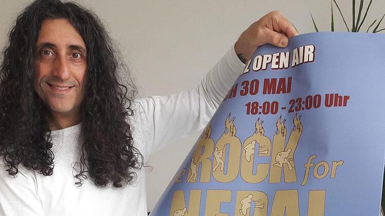 Alberto Parmigiani sammelt auch beim vierten "Rock for Nepal" Spenden für Erdbebenopfer.   Foto: privat