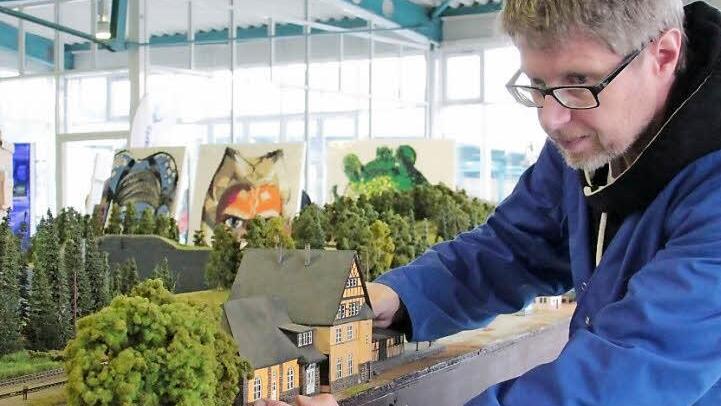 Bernd Schmitt mit der Steinachtalbahn.