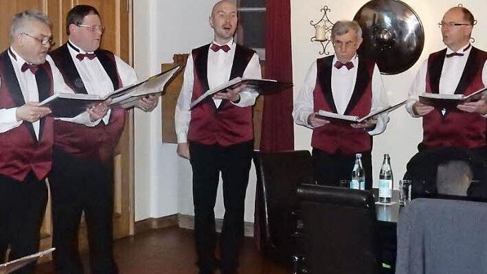 Die Gruppe "Belcanto vokale" Foto: Reinhard Löwisch