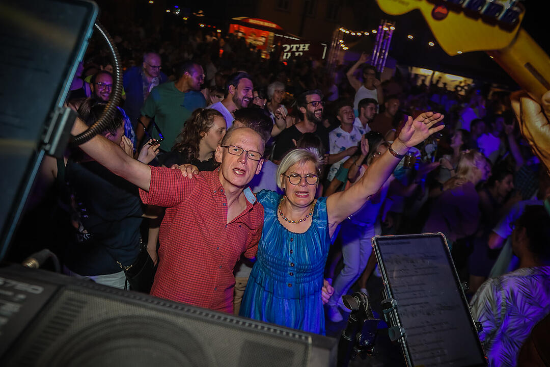 Beste Stimmung beim Stadtfest in Schweinfurt.