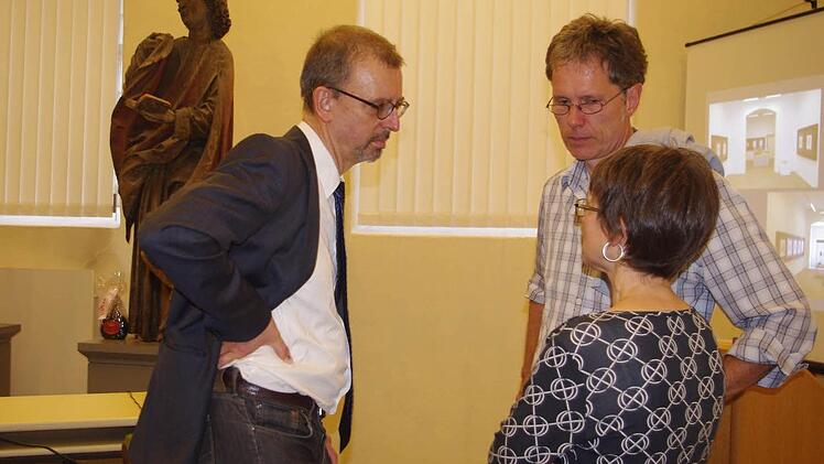 Matthias Weniger, Stadtplaner Daniel Gerber sowie Kerstin Löw