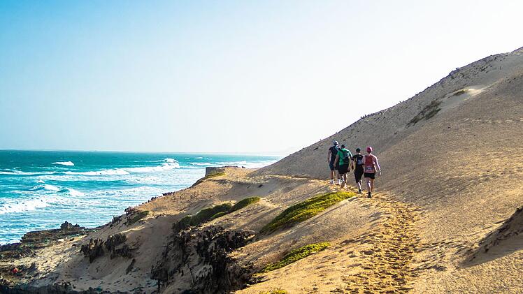 Trotz der Traumkulisse war die Laufstrecke auf Boa Vista für Markus Süße und seine Mitstreiter sehr anspruchsvoll. Foto: Markus Süße