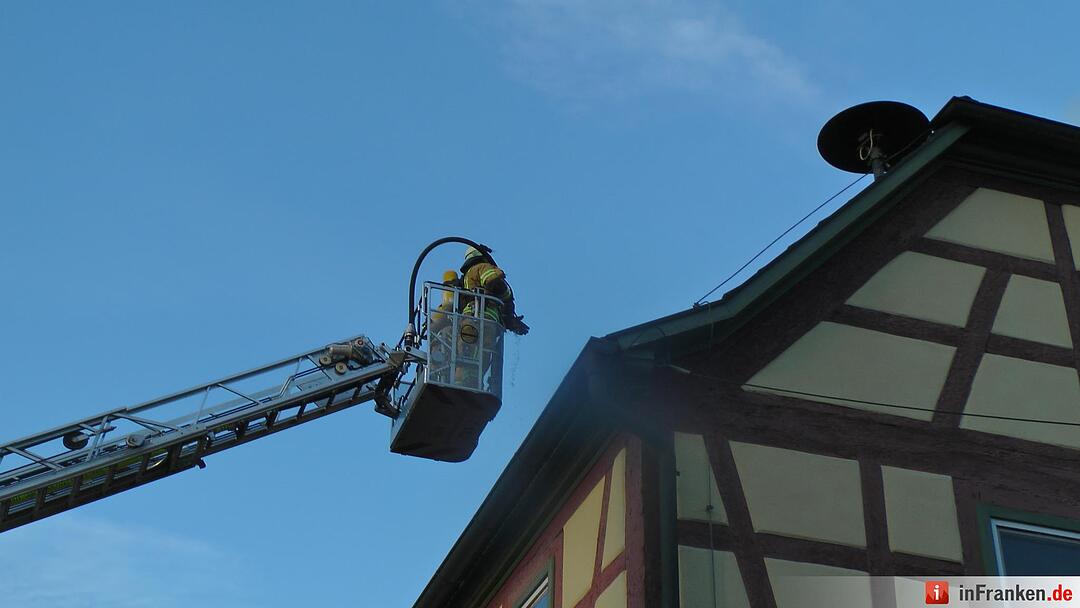 Gemeindehaus in Altenmuenster Ortskern niedergebrannt