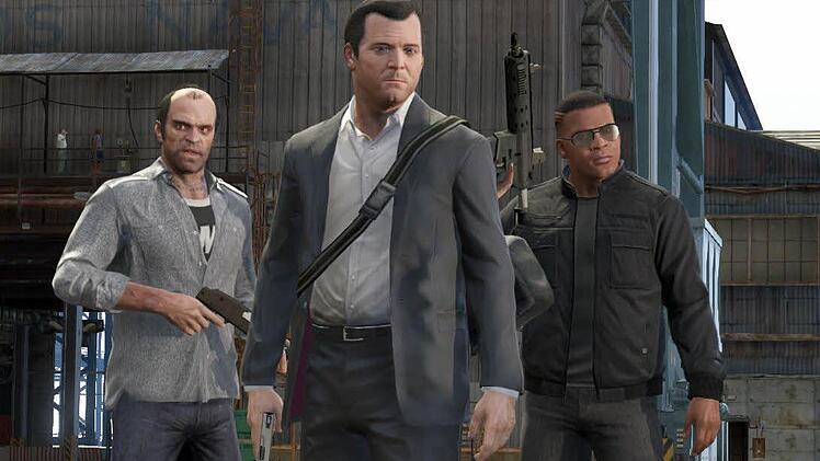 Mit drei Charakteren kann der Spieler GTA5 bestreiten: Trevor, Michael und Franklin. Foto: dpa/Rockstar Games