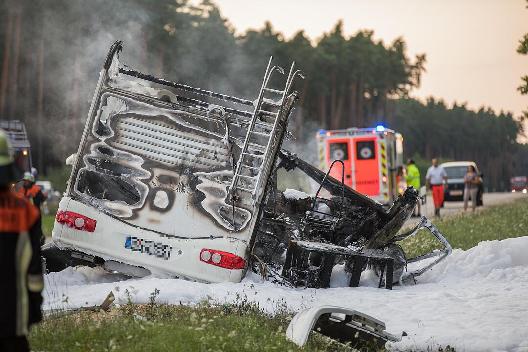 Schwerer Unfall bei Pleinfeld im Kreis Weißenburg-Gunzenhausen