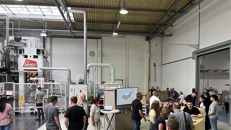 Die Produktion konnte beim Familienfest besichtigt werden.