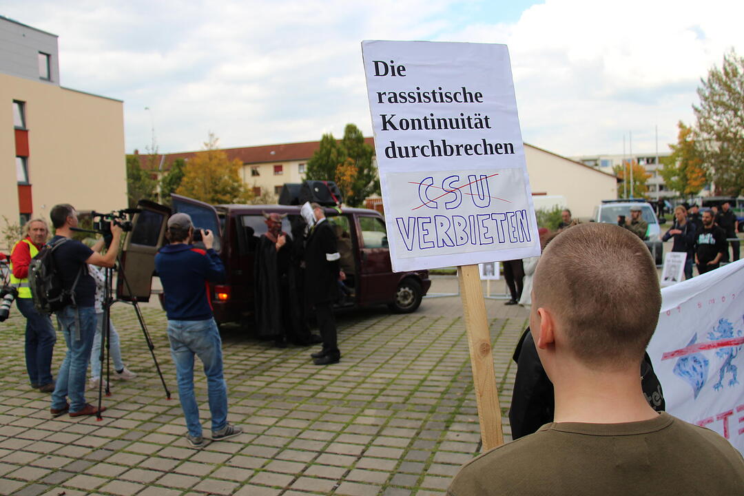 AntifaDemo gegen Joachim Herrmann in Erlangen Bildergalerie