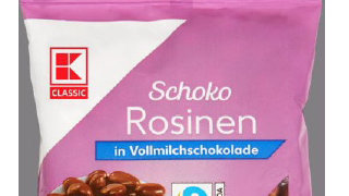 Schoko-Rosinen von Kaufland können Erdnüsse enthalten: Supermarkt ruft Produkt zurück