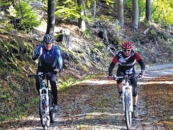 Mit dem Bike durch den Herbstwald