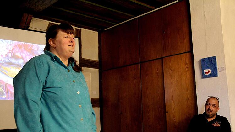 Susanne Traut und der Kinderbuschautor Florian WeidhaseRichard Sänger