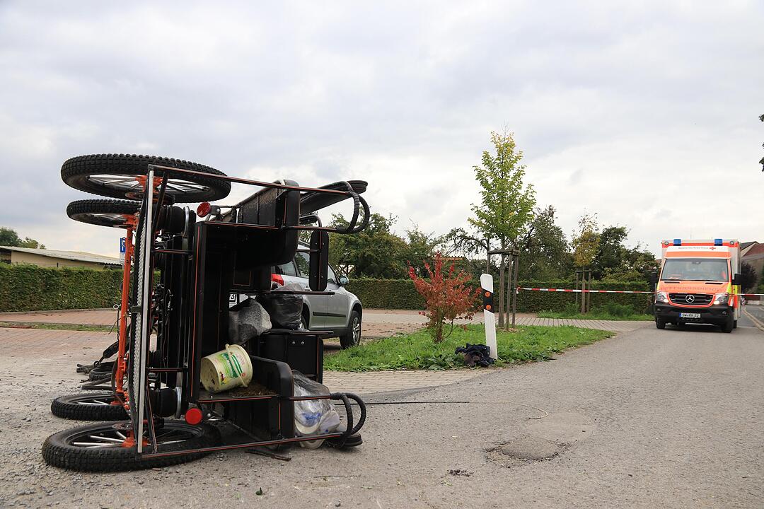 Landkreis Schweinfurt: Pferdekutsche kippt um