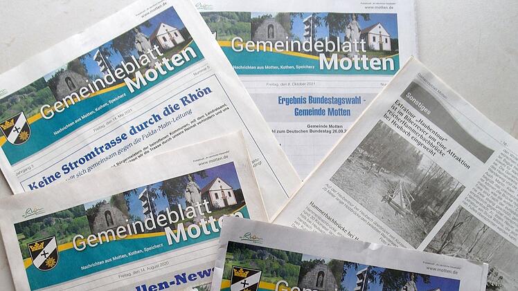 Mottens  Gemeindeblatt stellt in seiner jetzigen Druckversion schon ein wertvolles Informationsmedium dar, so Bürgermeisterin Katja Habersackt. Die Erscheinungsform soll sich im kommenden Jahr ändern.   Foto: Stephanie Elm