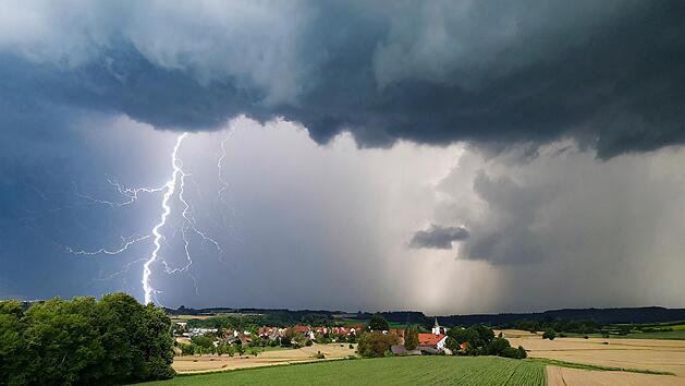 Ein Gewitter in Franken, Unwetter, Blitz, Warnung