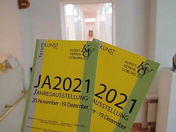 Bei der Jahresausstellung im Kunstverein Coburg gelten die 2G-Regelungen.Foto: Jochen Berger