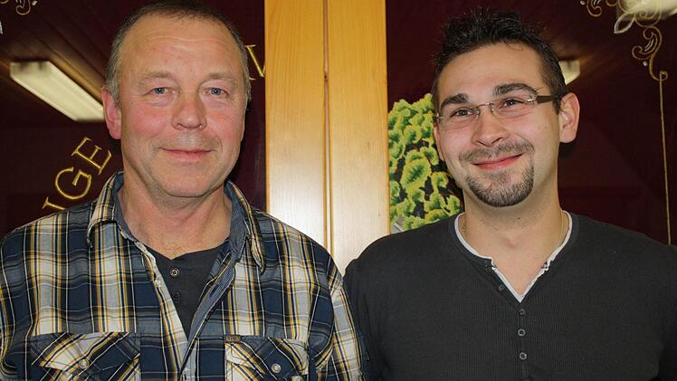 Hans Blankenbühler (l.) bleibt Kommandant, Jörg Freudenthaler ist sein neuer Stellvertreter. Fotos: Sonja Werner