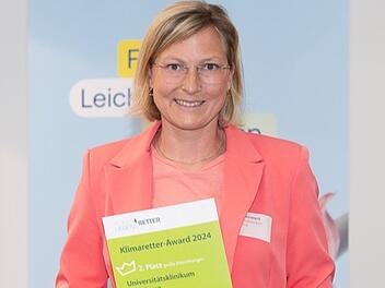 Uniklinik Würzburg freut sich über zweiten Platz bei Klimaretter-Award Uniklinik Würzburg freut sich über zweiten Platz bei Klimaretter-Award