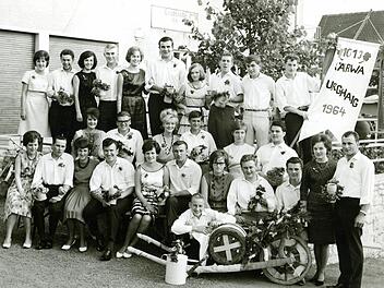 Ein historissches Foto von der Kerwa im Kulmbacher Ortsteil Burghaig.   Foto: privat