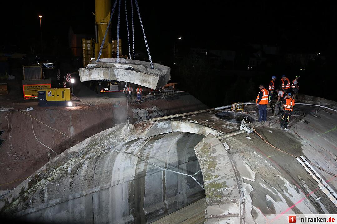 Br&uuml;ckenabriss in Kronach