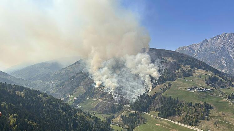 Waldbrand im K&auml;rntner Lesachtal