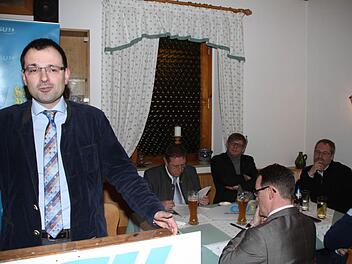 MdL Martin Schöffel beim politischen Aschermittwoch der Kulmbacher CSU. Foto: Jürgen Gärtner