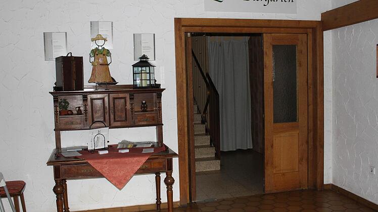 Der Eingangsbereich im Gasthaus Strätz in Stettfeld.