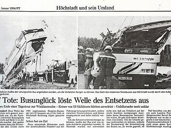 Zeitungsseite vom 24. Januar 1994  Foto: Repro Barbara Herbst
