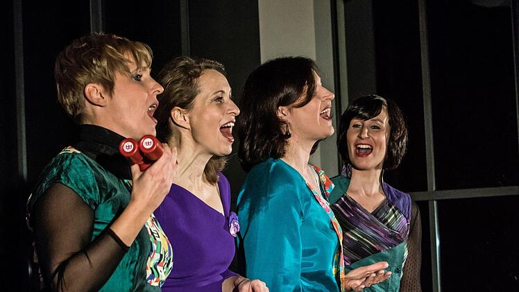 Impressionen vom Gastspiel des Berliner Vokal-Quartetts Aquabella in der Coburger Reihe "Cultur im Contakt".Foto: Jochen Berger