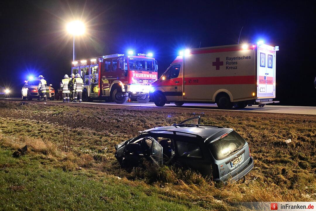 Autofahrer bei Köditz schwers verletzt