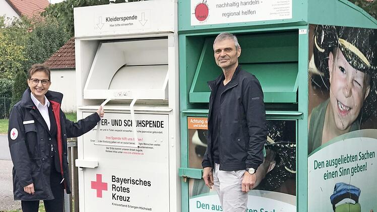 Beate Ulonska vom Roten Kreuz und Michael Thiem von den Laufer-Mühlen-Betrieben arbeiten Seite an Seite, um Beschäftigungsmöglichkeiten für Menschen in schwieriger Lage zu schaffen.  Foto: Laufer Mühle