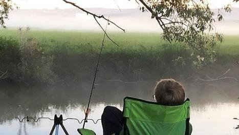 Anglergl&uuml;ck im Morgengrauen Foto: Peter Lorz