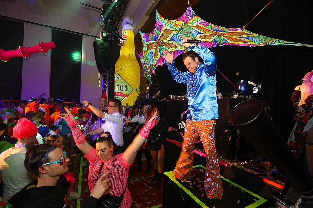Beste Partystimmung in der Stadthalle