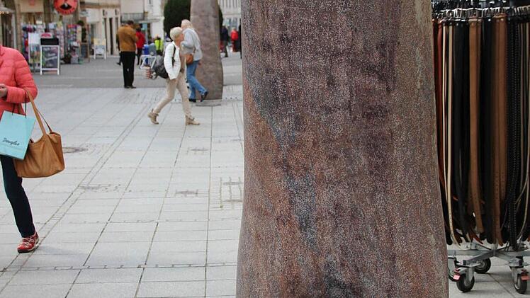 Eine trockene Stele in der Ludwigstraße. Foto: Benedikt Borst