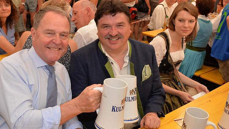 Minister Wolfgang Heubisch, Landrat Klaus Peter Söllner und die Bundestags-Kandidatin der CSU, Emmi Zeulner.