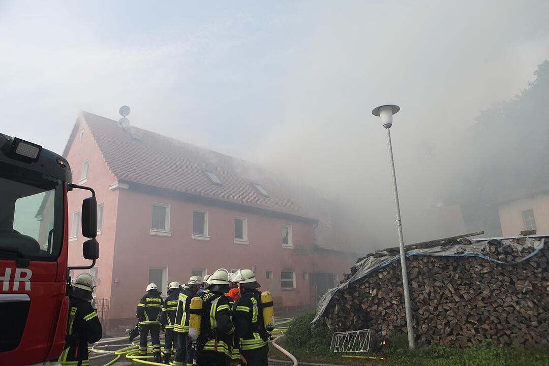 Herpersdorf bei Ansbach: Scheune abgebrannt