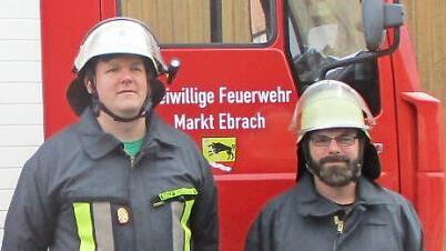 Absolvierten erfolgreich die Leistungsprüfung Gold-Rot: Ralf Schroeter (links) und Patrick Metzner. Foto: privat