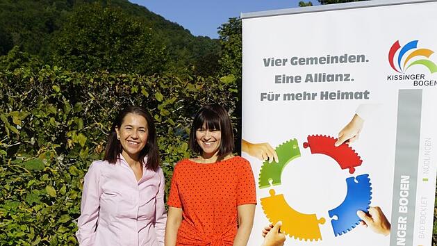 Die neue Allianzmanagerin  Beata Schmäling (links) stellte Projekte der Allianz Kissinger Bogen vor. Die ehemalige Allianzmanagerin Ganna Kravchenko verabschiedete der Gemeinderat. Foto Archiv: Stephanie Kunder