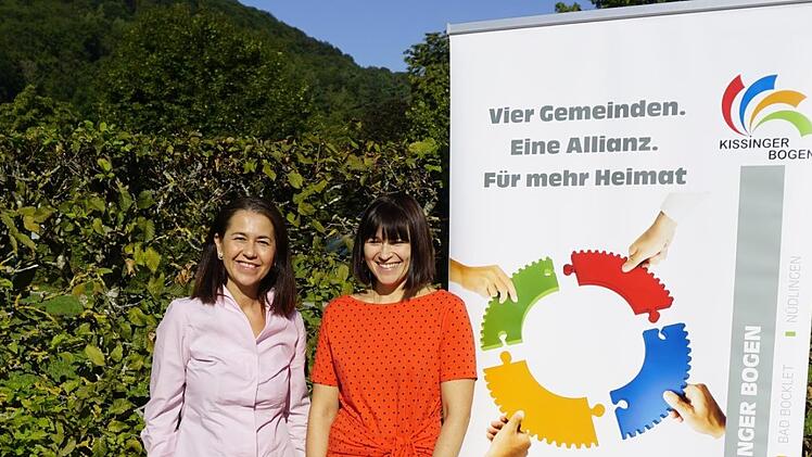 Die neue Allianzmanagerin  Beata Schmäling (links) stellte Projekte der Allianz Kissinger Bogen vor. Die ehemalige Allianzmanagerin Ganna Kravchenko verabschiedete der Gemeinderat. Foto Archiv: Stephanie Kunder