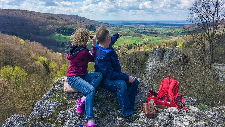 Blick vom Eulenstein bei Tiefenellern Foto: Tourist-Info Fränkische Toskana