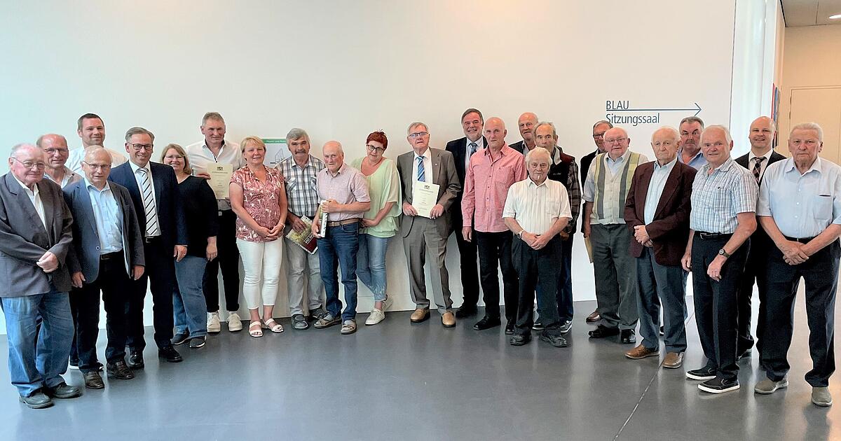 Landkreis ErlangenHöchstadt Feldgeschworene geehrt