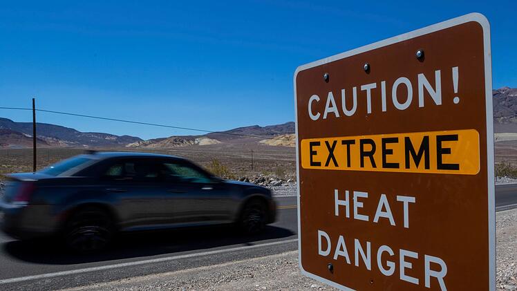 Hitze in den USA - Death Valley Tourismus