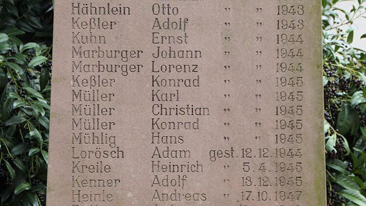 Kriegerdenkmal in Detter. Foto: Ulrike Müller