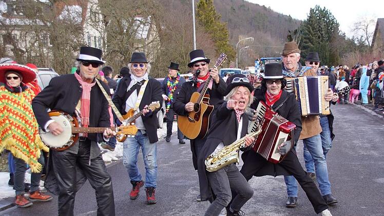Die "Fränkischen Fregger" sind bei jedem Althütter Faschingszug dabei.