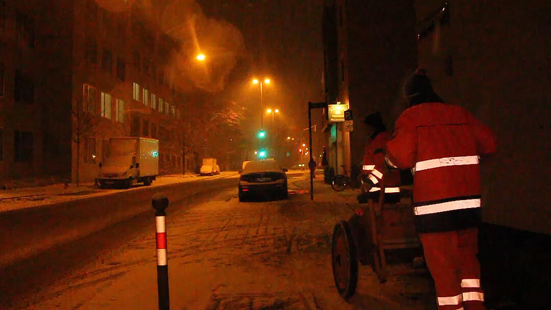 Schneechaos in Teilen von Mittelfranken