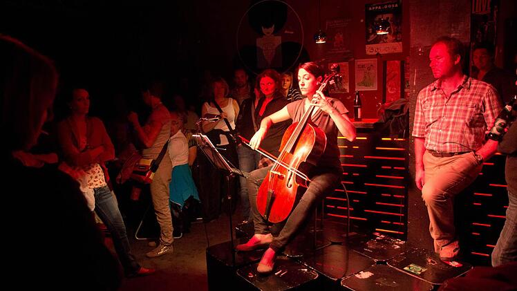 Mitglieder der Bamberger Symphoniker im Morphclub .