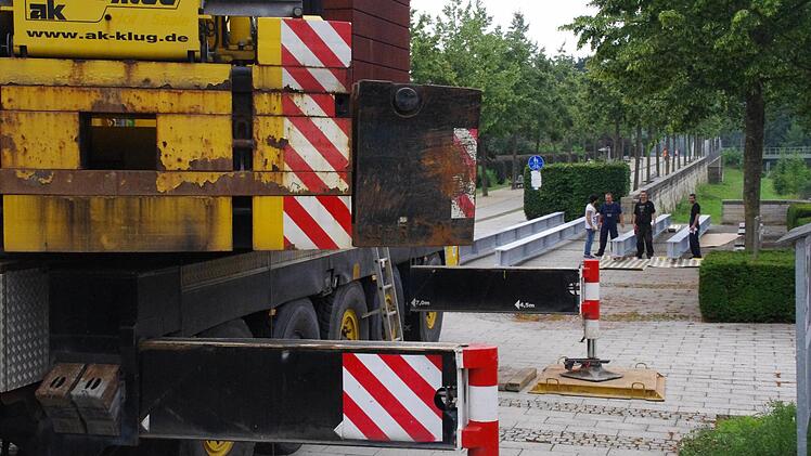 Arbeiten am Schwarzen Steg. Foto: Marco Meißner