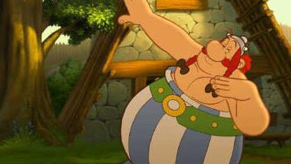 Der unbesiegbare Gallier Obelix - Männerfreund des listigen Asterix - hat's nicht nur in den Fäusten, sondern auch in der Birne. Von ihm stammt der legendäre Ausspruch: "Die spinnen, die Briten!" Nie war der Satz wahrer als heute.  Foto: Universum