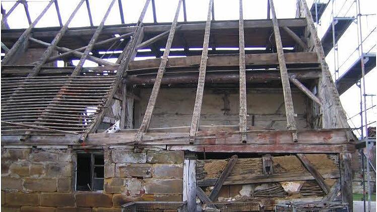 Das alte Sporer-Haus in Unterlindelbach wurde abgetragen,