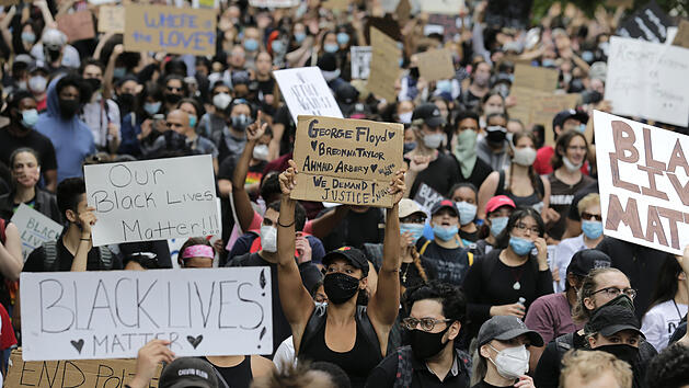 Nach dem Tod von George Floyd - New York